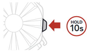 Sena - SPIDER ST1 - Gyári beállítások visszaállítása 1. lépés Gyári beállítások visszaállítása 1. lépés