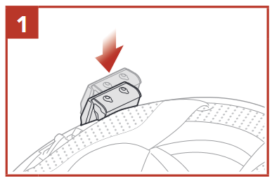 Sena - SPIDER ST1 - A rögzítőegység használata 1. lépés A rögzítőegység használata 1. lépés