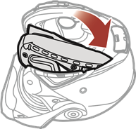 Sena - SRL-Mesh - Pasul 15 de instalare a căștii rabatabile Pasul 15 de instalare a căștii rabatabile