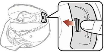 Sena - SRL-Mesh - Pasul 5 de instalare a căștii rabatabile Pasul 5 de instalare a căștii rabatabile