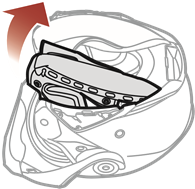 Sena - SRL-Mesh - Pasul 7 de instalare a căștii rabatabile Pasul 7 de instalare a căștii rabatabile