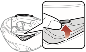 Sena - SRL-Mesh - Pasul 1 de instalare a căștii integrale Pasul 1 de instalare a căștii integrale