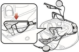 Sena - SRL-Mesh - Pasul 10 de instalare a căștii integrale Pasul 10 de instalare a căștii integrale
