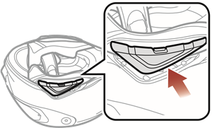 Sena - SRL-Mesh - Pasul 3 de instalare a căștii integrale Pasul 3 de instalare a căștii integrale
