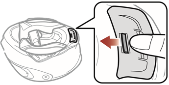 Sena - SRL-Mesh - Pasul 4 de instalare a căștii integrale Pasul 4 de instalare a căștii integrale