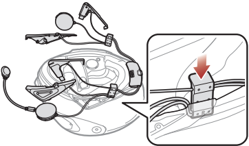 Sena - SRL-Mesh - Pasul 9 de instalare a căștii integrale Pasul 9 de instalare a căștii integrale
