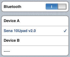 Sena - 10Upad - Kopplung Schritt 3 Kopplung Schritt 3