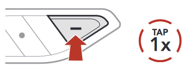 Sena - ACS10 - Diminuer le volume Diminuer le volume
