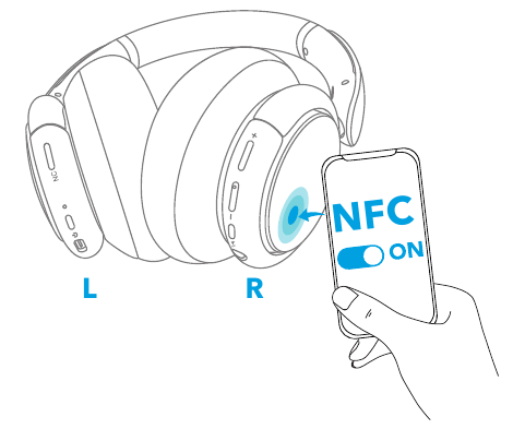 Soundcore - Life Q30 - NFC mód NFC mód