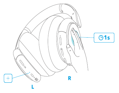 Soundcore - Life Q30 - Átlátszósági mód Átlátszósági mód