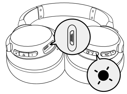 Soundcore - Life Q20 - A fejhallgató töltése 2. lépés Charging Your Headphones Step 2