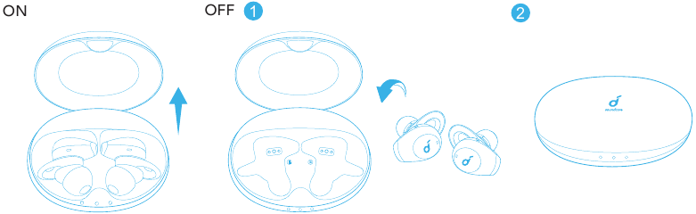 Soundcore - Life A2 NC - Ligar/Desligar Ligar/Desligar