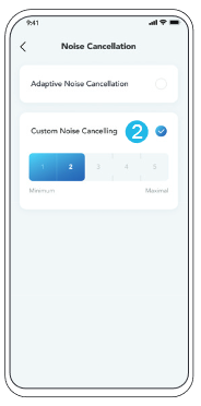 Soundcore - Space Q45 - Noise Cancellation Step 2 Cancelación de Ruido Paso 2