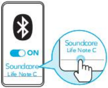 Soundcore - Life Note C - Bluetooth-pariliitos, vaihe 4 Bluetooth-pariliitos, vaihe 4