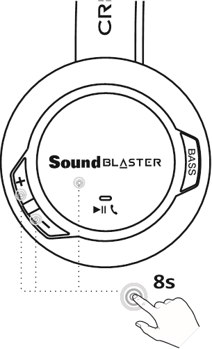 Creative - Sound Blaster JAM V2 - Негізгі қалпына келтіру Негізгі қалпына келтіру