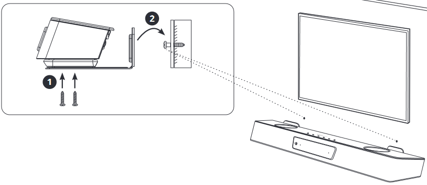 Creative - Sound Blaster Katana V2X - Wandmontage Sound Blaster Katana V2X (Optional) Schritt 7 Wandmontage Sound Blaster Katana V2X (Optional) Schritt 7