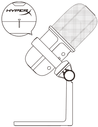 HyperX - SoloCast HMIS1X-XX-BK/G - Mikrofonin asento, vaihe 2 Mikrofonin asento, vaihe 2