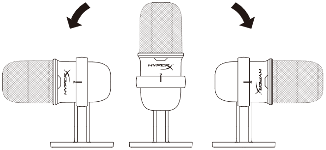 HyperX - SoloCast HMIS1X-XX-BK/G - Mikrofonin asento, vaihe 3 Mikrofonin asento, vaihe 3