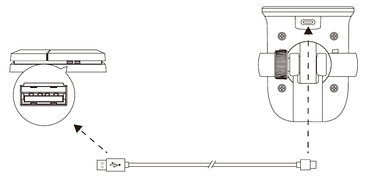 HyperX - SoloCast HMIS1X-XX-BK/G - Käyttö PS4™:n kanssa Käyttö PS4™:n kanssa