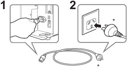 SATO - CL4NX Plus - Virtajohdon liittäminen Virtajohdon liittäminen