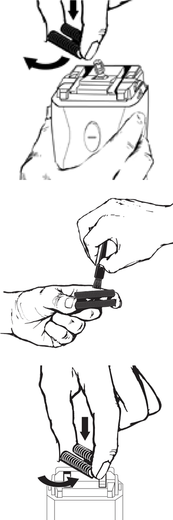 Wahl - FLEX SHAVE - Removing Cutter Bar Removing Cutter Bar (Heqja e shiritit prerës)