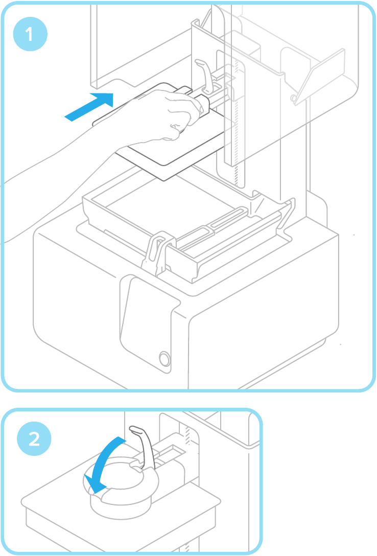 Formlabs - Form 2 - Inserir a Plataforma de Construção Inserir a Plataforma de Construção