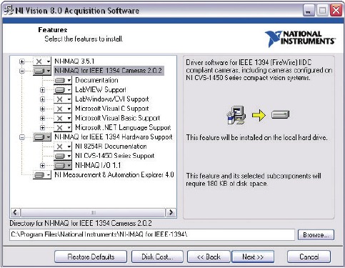 National Instruments - NI CVS-1450 Series - Sakinisha NI-IMAQ Hatua ya 2 Sakinisha NI-IMAQ Hatua ya 2