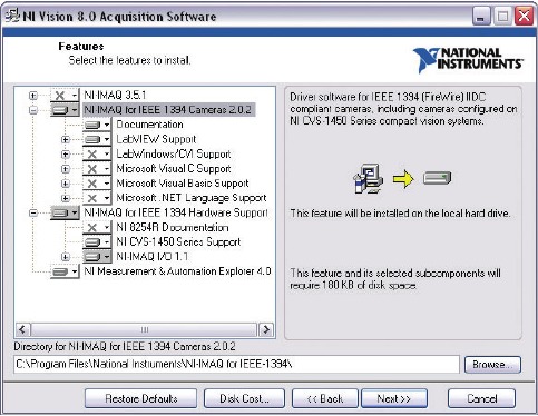 National Instruments - NI CVS-1450 Series - Sakinisha Hatua ya 3 ya Moduli ya NI Vision Development Sakinisha Hatua ya 3 ya Moduli ya NI Vision Development