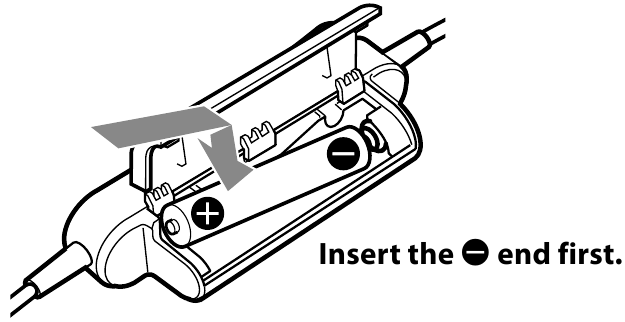 Sony - MDR-NC40 - Installazione di una batteria Fase 2 Installazione di una batteria Fase 2
