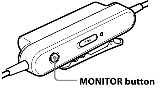 Sony - MDR-NC40 - Per sentire il suono ambientale per motivi di sicurezza Per sentire il suono ambientale per motivi di sicurezza