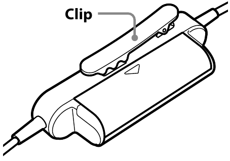 Sony - MDR-NC40 - Utilizzo della clip Utilizzo della clip