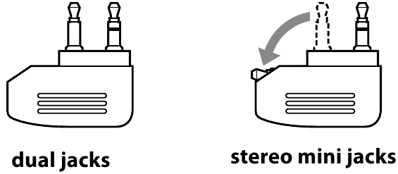 Sony - MDR-NC40 - Quando si usa in aereo Quando si usa in aereo