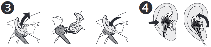 Bose - QuietComfort 20 - Riktig passform Riktig passform