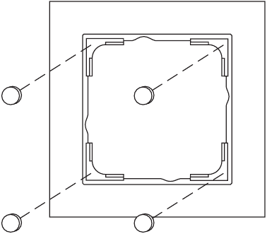 Gira - 2265 Series - Gluing in Adhesive Pads Gluing in Adhesive Pads