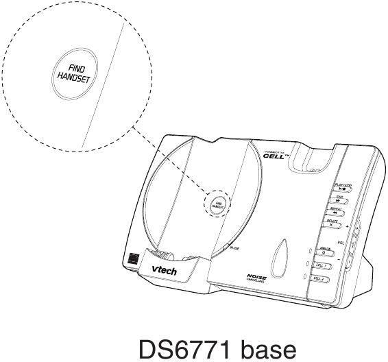 VTech - DS6072 - Барлық тұтқаларды телефон базасынан тіркеуден шығару Барлық тұтқаларды телефон базасынан тіркеуден шығару