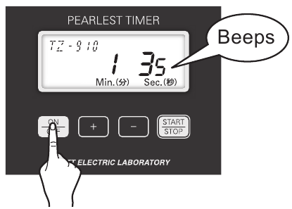 Kett - Pearlest - Timer TZ-910 (valgfritt) - Bruksanvisning - Trinn 1 Timer TZ-910 (valgfritt) - Bruksanvisning - Trinn 1