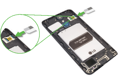 LG - Risio 3 - Батареяны және карталарды салу - 2-қадам Батареяны және карталарды салу - 2-қадам