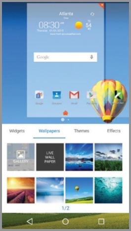 ZTE - Grand X Max+ - Персонализиране - Задаване на тапет Персонализиране - Задаване на тапет