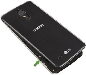 LG - Stylo 3 - Insertando la batería y las tarjetas - Paso 1 Insertando la batería y las tarjetas - Paso 1