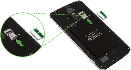 LG - Stylo 3 - Insertando la batería y las tarjetas - Paso 3 Insertando la batería y las tarjetas - Paso 3