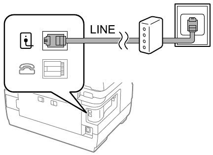 Epson - ET-16500 - How to use - Step 3 - Connecting to DSL or ISDN Как да използвате - Стъпка 3 - Свързване към DSL или ISDN