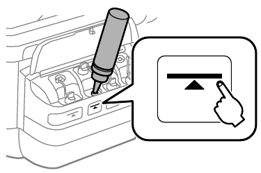 Epson - ET-16500 - How to use - Step 7 - Fill each tank Как да използвате - Стъпка 7 - Напълнете всеки резервоар