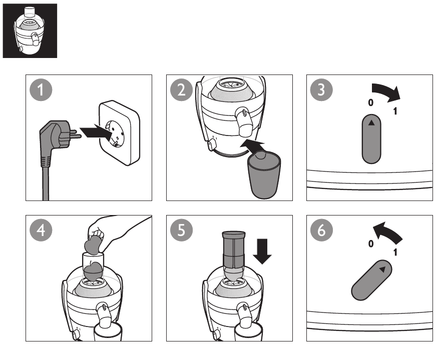 Philips - HR1837 - Kuidas kasutada - Samm 2 Kuidas kasutada - Samm 2