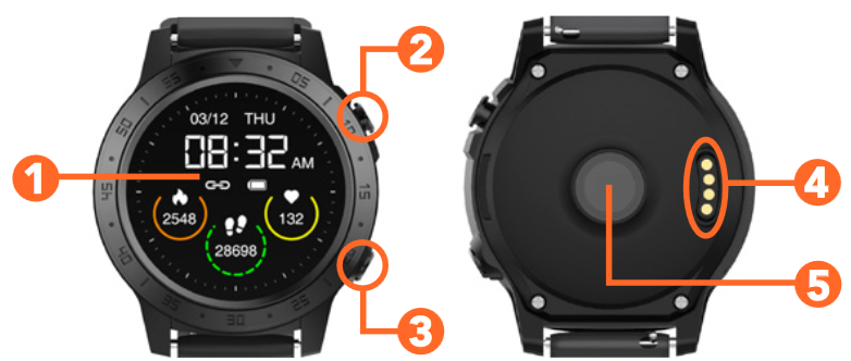 Bauhn - AFWGPS-0721 - Partes del reloj Partes del reloj