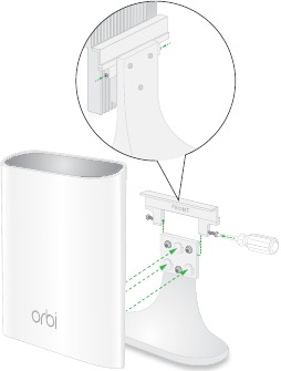 NETGEAR - Orbi RBS50Y - Uyduyu Stand'a Kilitleme - Adım 2 Uyduyu Stand'a Kilitleme - Adım 2