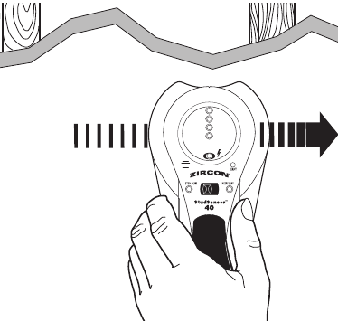 Zircon - StudSensor 40 - GJETJA E NJË GOZHDE - Hapi 2 GJETJA E NJË GOZHDE - Hapi 2