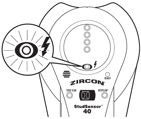 Zircon - StudSensor 40 - ZBULIMI WIREWARNING® ZBULIMI WIREWARNING®