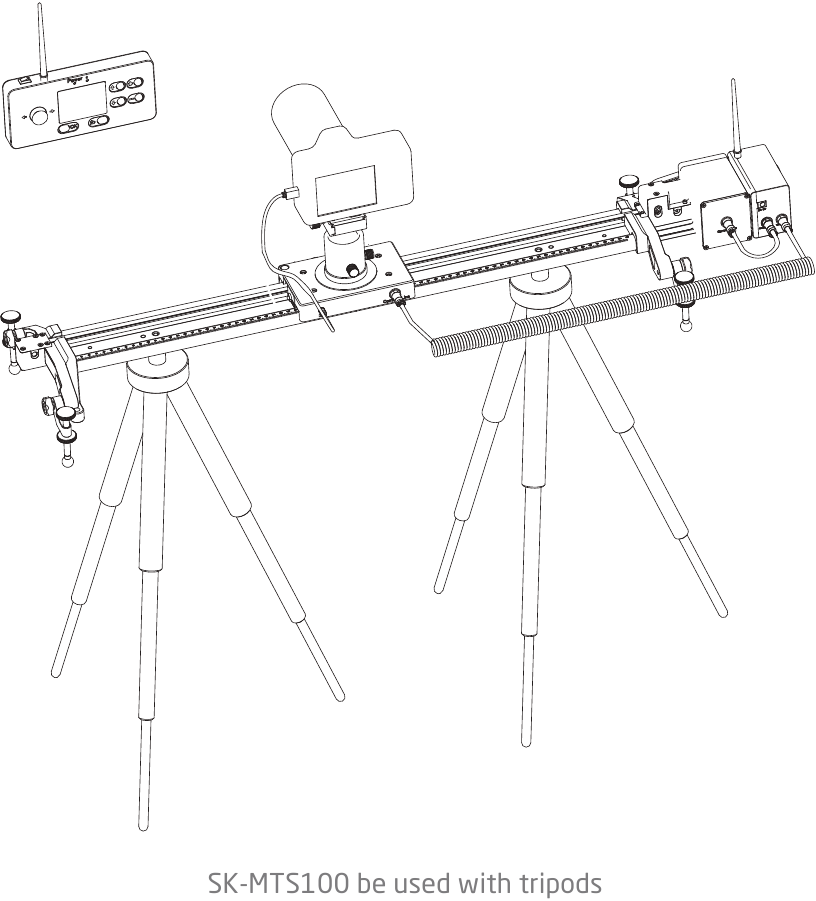 Sevenoak - SK-MTS100 - Usando con trípodes Usando con trípodes
