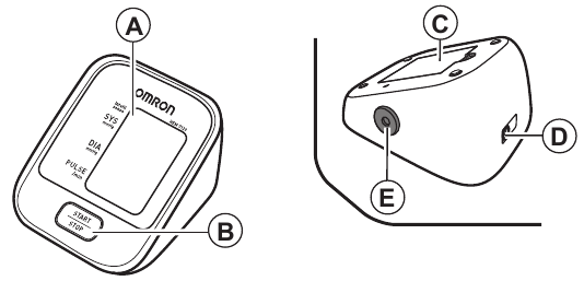Omron - HEM-7120 - Visión general - Unidad principal Visión general - Unidad principal