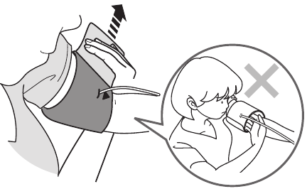 Omron - HEM-7120 - Using the Unit - Applying the Arm Cuff - Step 4 Uso de la unidad - Colocación del brazalete - Paso 4